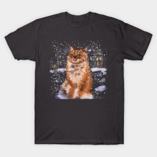 winter cat T-Shirt